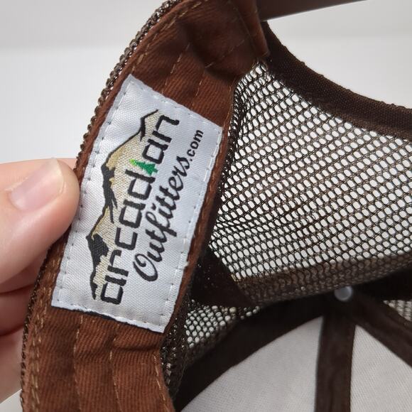 Idaho Native Snapback Trucker Hat Brown One Size Adjustable Arcadian Outfitters - Picture 9 of 9